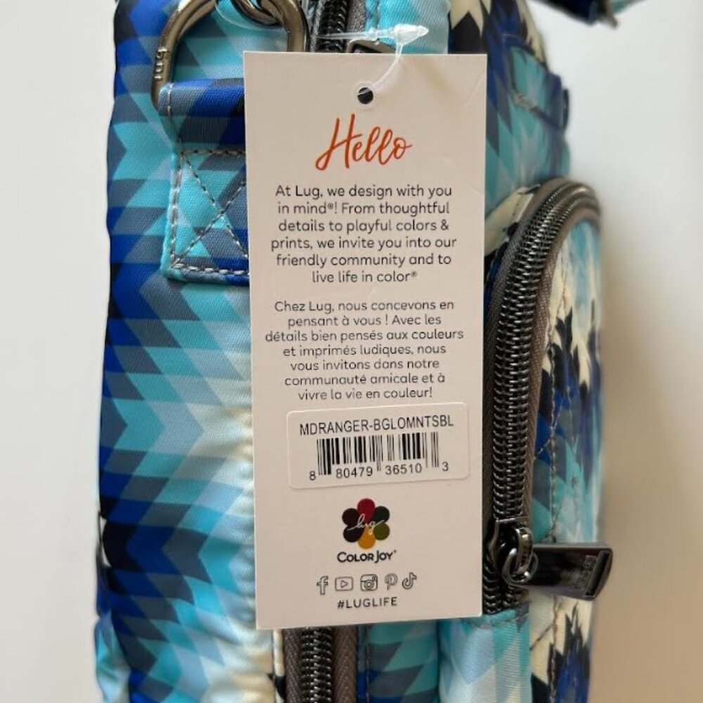 Lug Guild Collection Classic Ranger 2 Crossbody Bag Bargello Mountains Blue - Picture 14 of 14